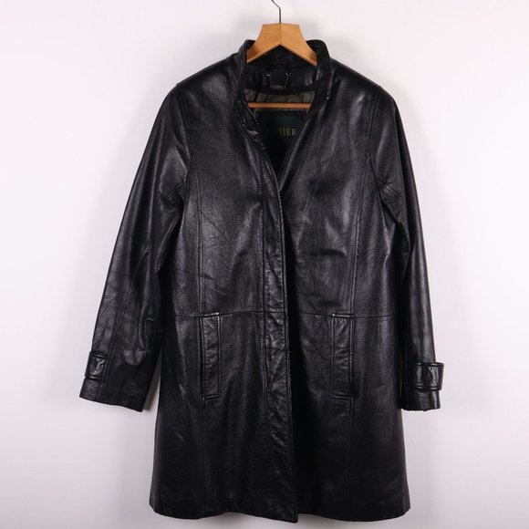 Danier Jackets & Blazers - DANIER Genuine Leather Full Zip Long Jacket